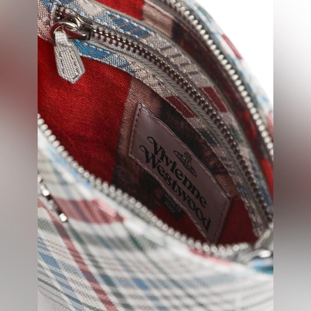 Vivienne Westwood Squire Square Crossbody Madras Tartan Check - Picture 4 of 9